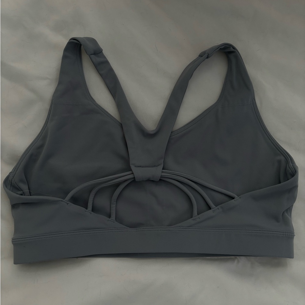 Light blue/greyish medium sports bra